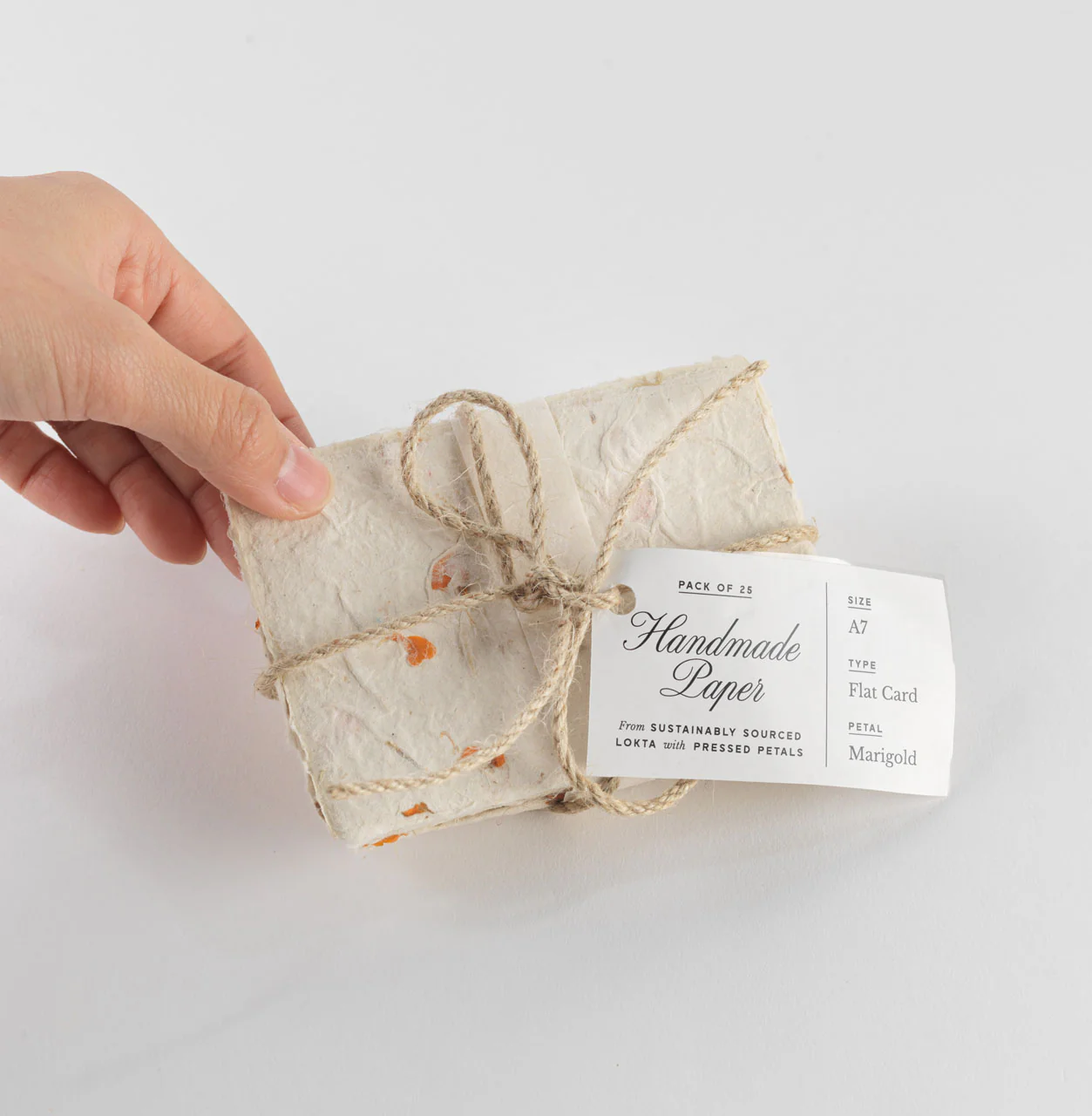 Handmade Paper Flat Card (Pack of 25) - Image 3