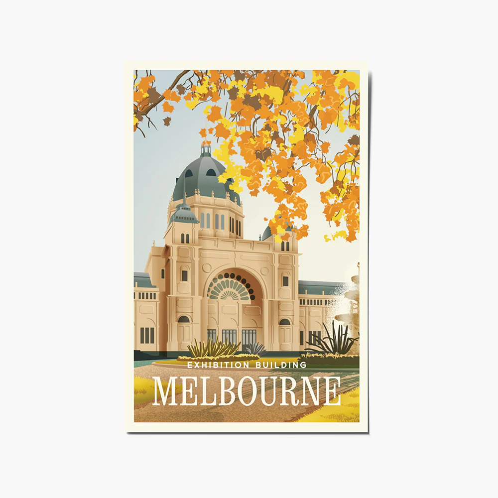 Postcard - Melbourne Exhibition Building
