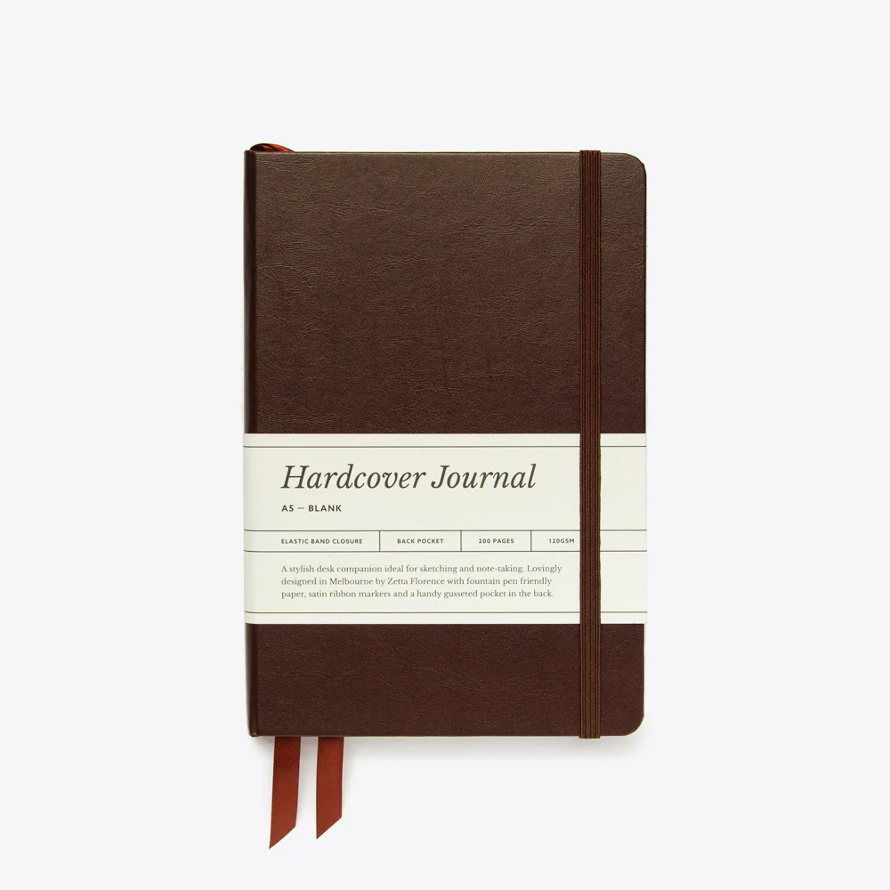 Blank Hardcover Elastic Journal - A5 - Image 5
