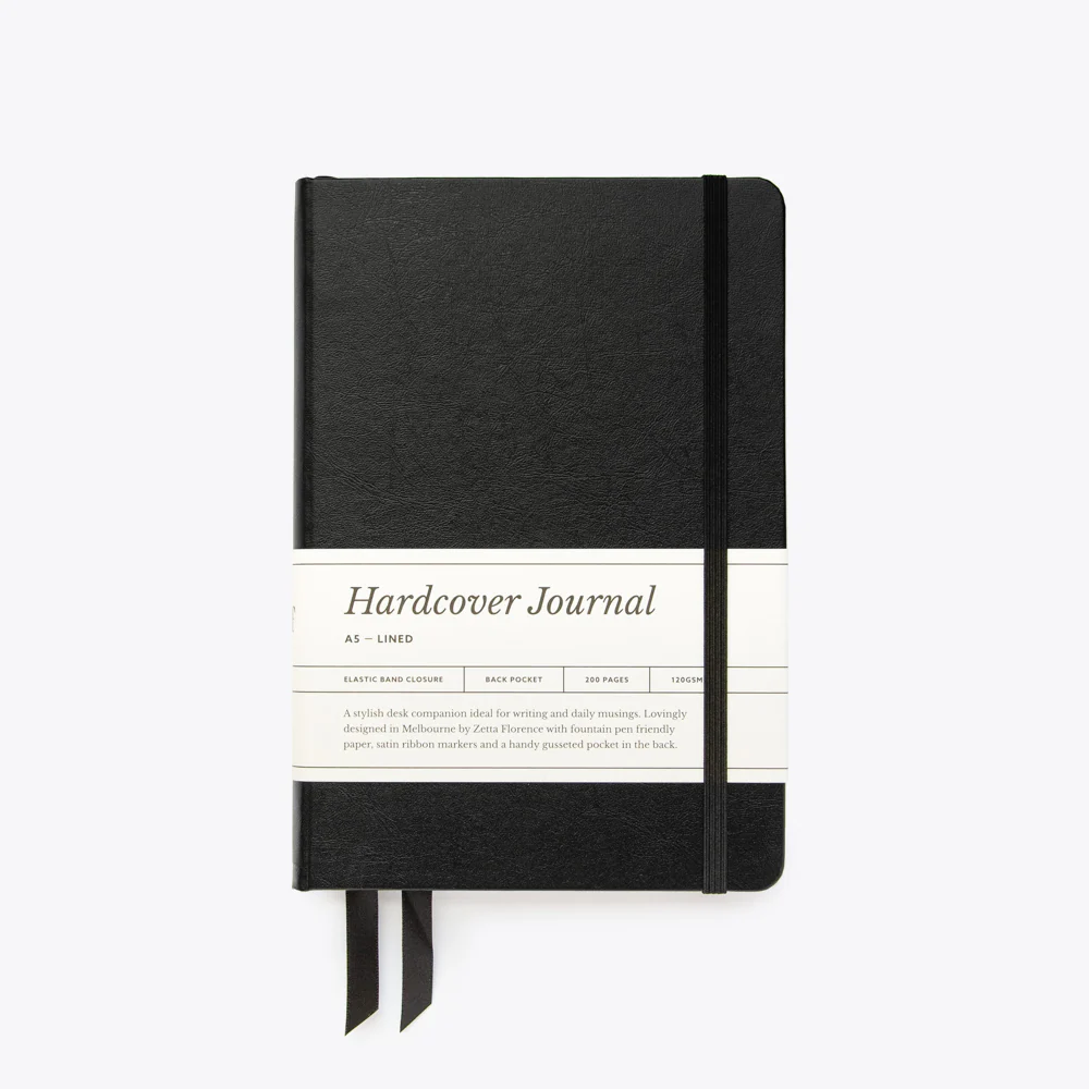 Lined Hardcover Elastic Journal - A5 - Image 4